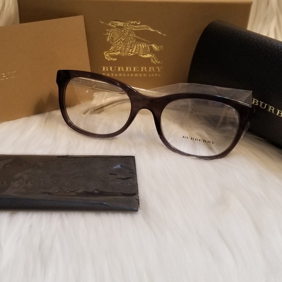 Burberry Rx Eyeglasses 53mm Black/DarkGray Optical - Picture 3 of 7